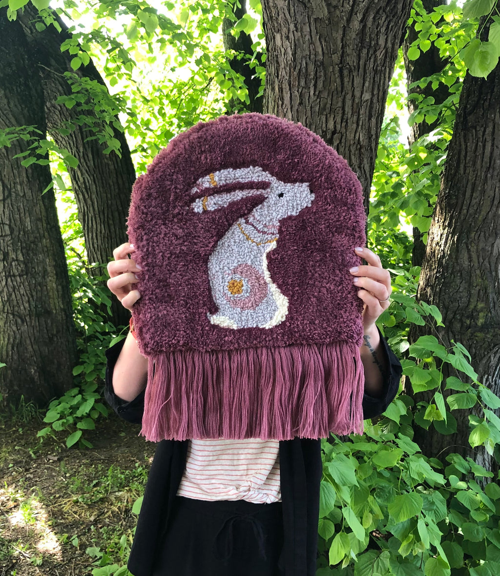 Tufted Hare Moon Wallhanging